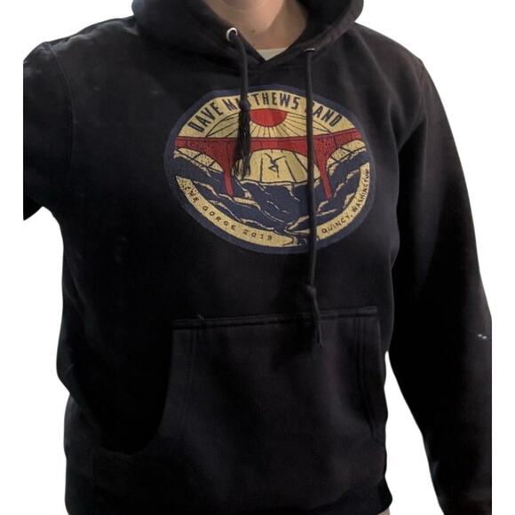 Dave Matthew Band DMB Hoodie Women Small* Black 2019 The Gorge Quincy WA Concert - Picture 1 of 6